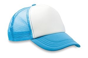 Blauwe trucker cap bedrukken