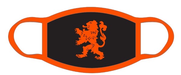 oranje mondkapje
