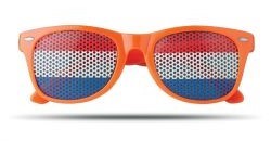 oranje zonnebril met vlag 