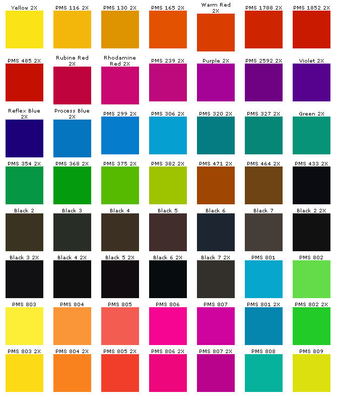 PMS Kleurwaaier kleuren | Zintuig relatiegeschenken