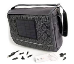 originele relatiegeschenken zoals een laptop tas met zonnepaneel. 
